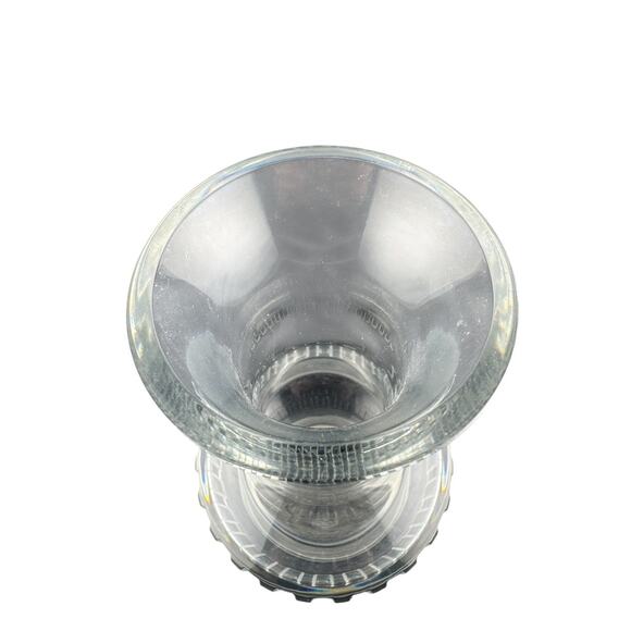 Vintage Baccarat Mid-Century Modern Crystal Vase with Weighted Fluted Base - Picture 6 of 7